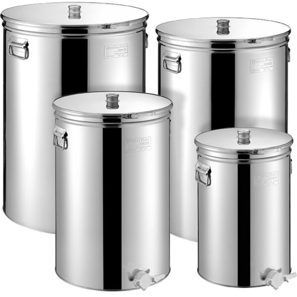 ΔΟΧΕΙΟ INOX ΜΕΛΙΟΥ METALBOX ΜΕ ΧΕΡΟΥΛΙΑ